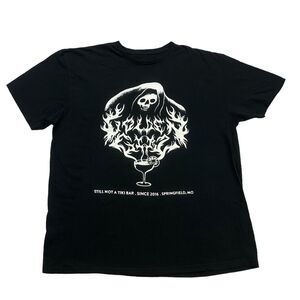 Skull Margarita Shirt Mens XXL Black White Still Not a Tiki Bar Short Sleeve